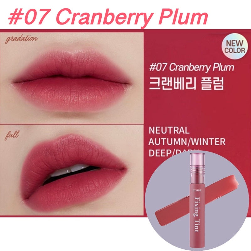 ETUDE HOUSE Fixing Tint 4g #07 Cranberry Plum - PureRush