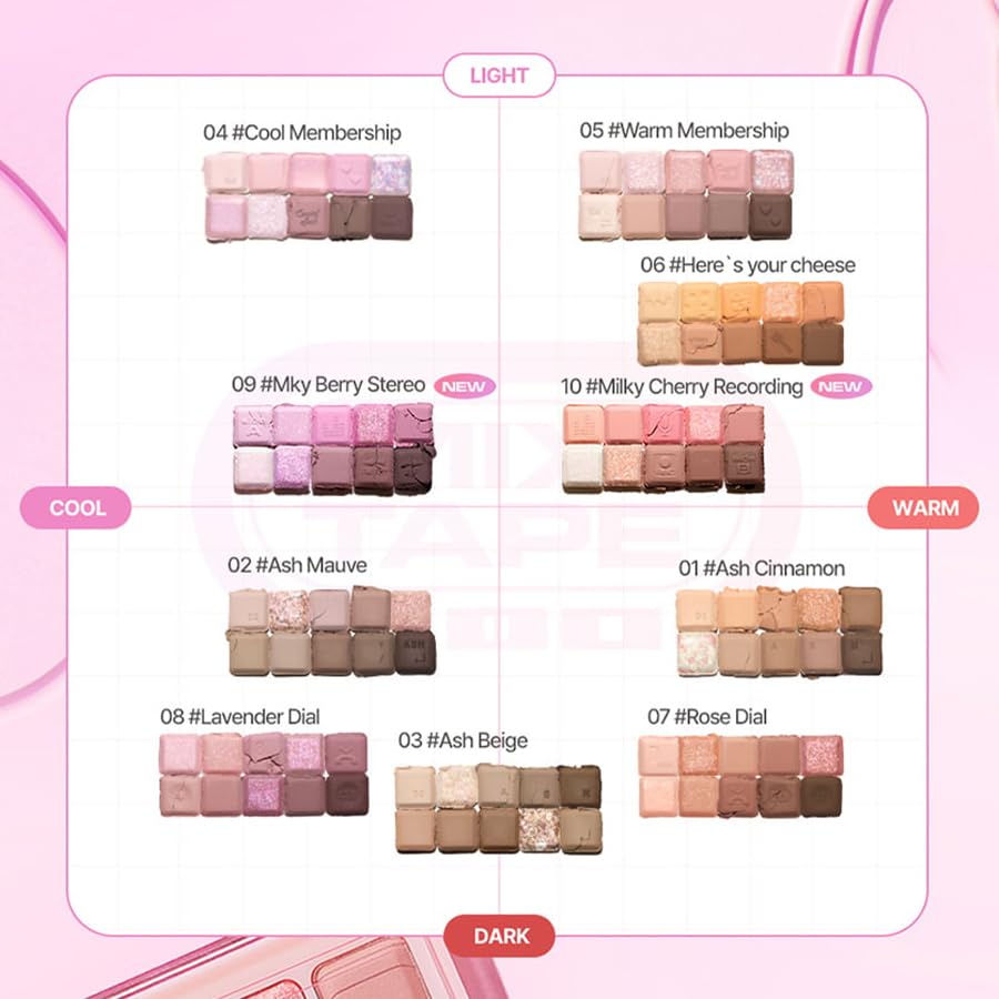 lilybyred Mood Keyboard Eyeshadow Palette - PureRush