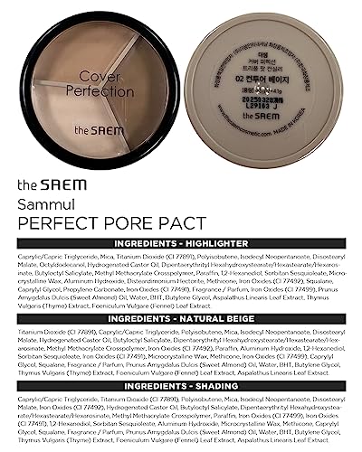 the SAEM Cover Perfection Triple Pot Concealer 4.5g*3 - PureRush