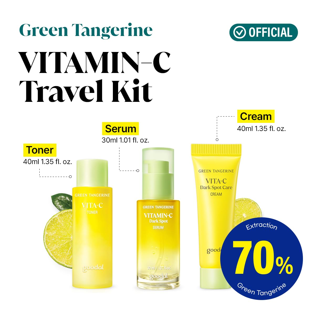 goodal Green Tangerine Vita C Dark Spot Care Serum 30ml - PureRush