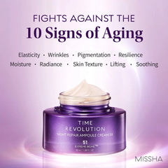 MISSHA TIME REVOLUTION NIGHT REPAIR AMPOULE CREAM 5X 50ml - PureRush