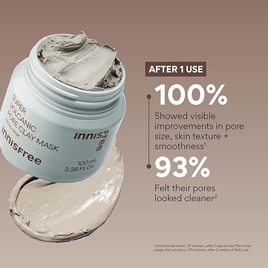 innisfree Super Volcanic Pore Clay Mask 100ml (Pore Clearing Solution) - PureRush