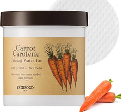 SKINFOOD Carrot Carotene Calming Water Pad 250g (60 Pads) - PureRush