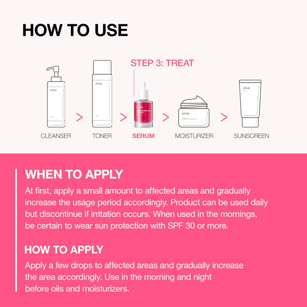 Anua Niacinamide 10% + TXA 4% Dark Spot Correcting Serum 30ml - PureRush