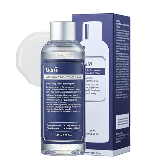 KLAIRS Supple Preparation Unscented Toner 180ml - PureRush