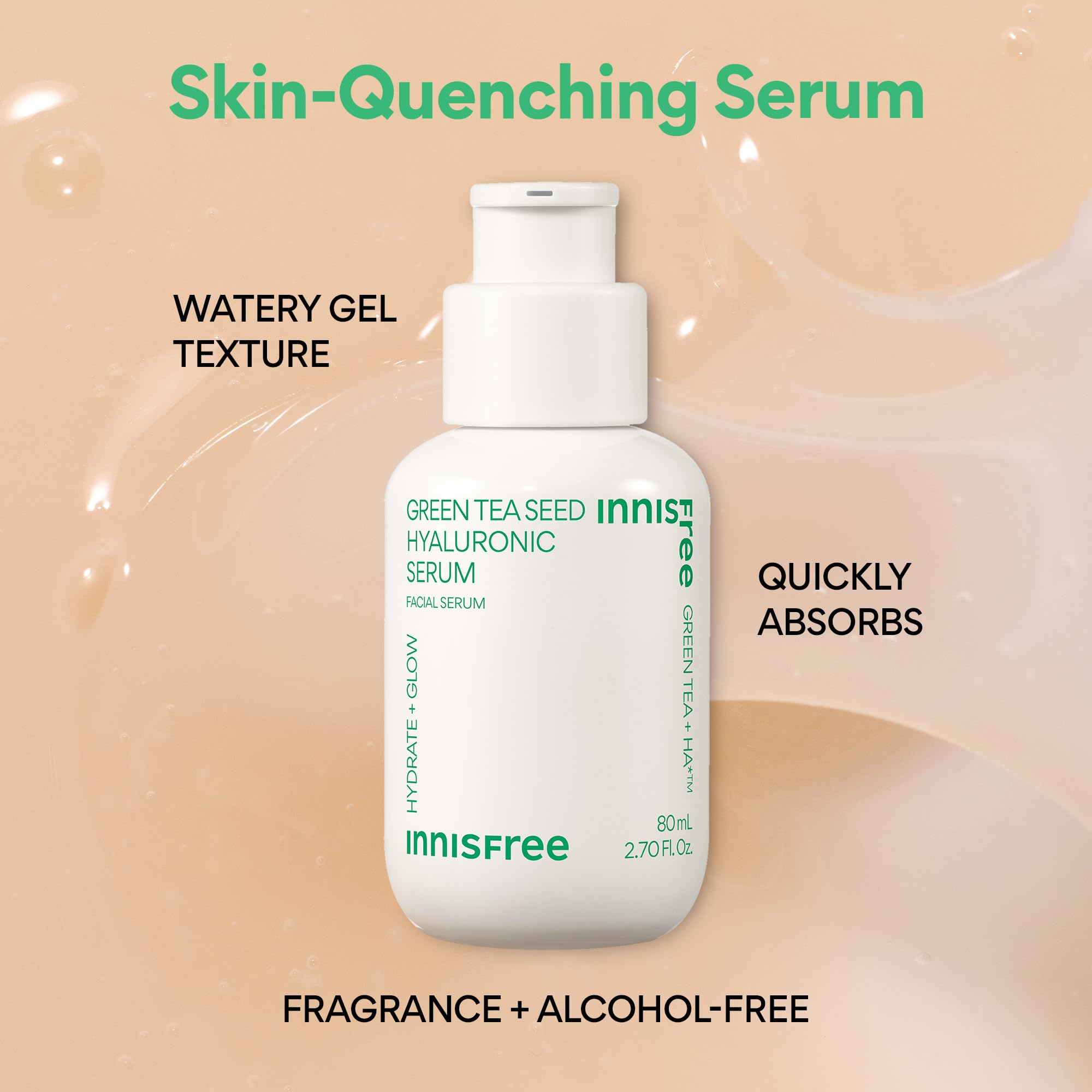 innisfree Green Tea Seed Hyaluronic Serum 50ml - PureRush